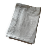 Large antique fabric in a blend of linen and ecru cotton.