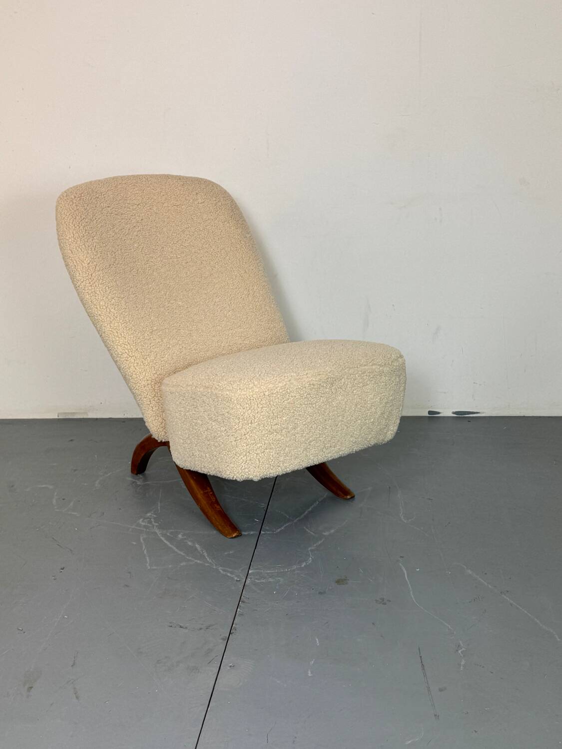 Mid-Century Modernist Bouclé Congo Easy Chair by Theo Ruth for Artifort, 19