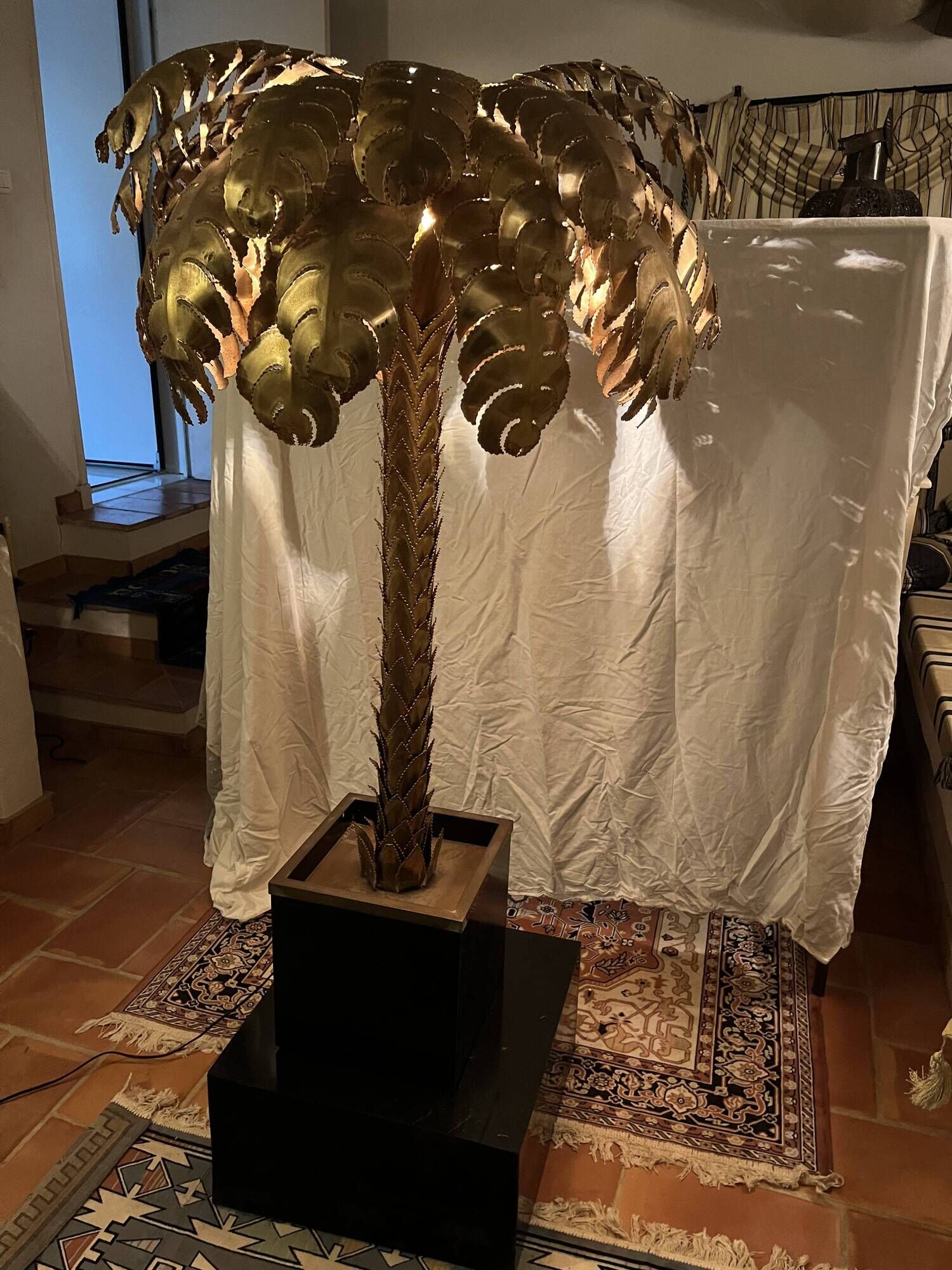 BRASS PALMIER ART DECO 1970s