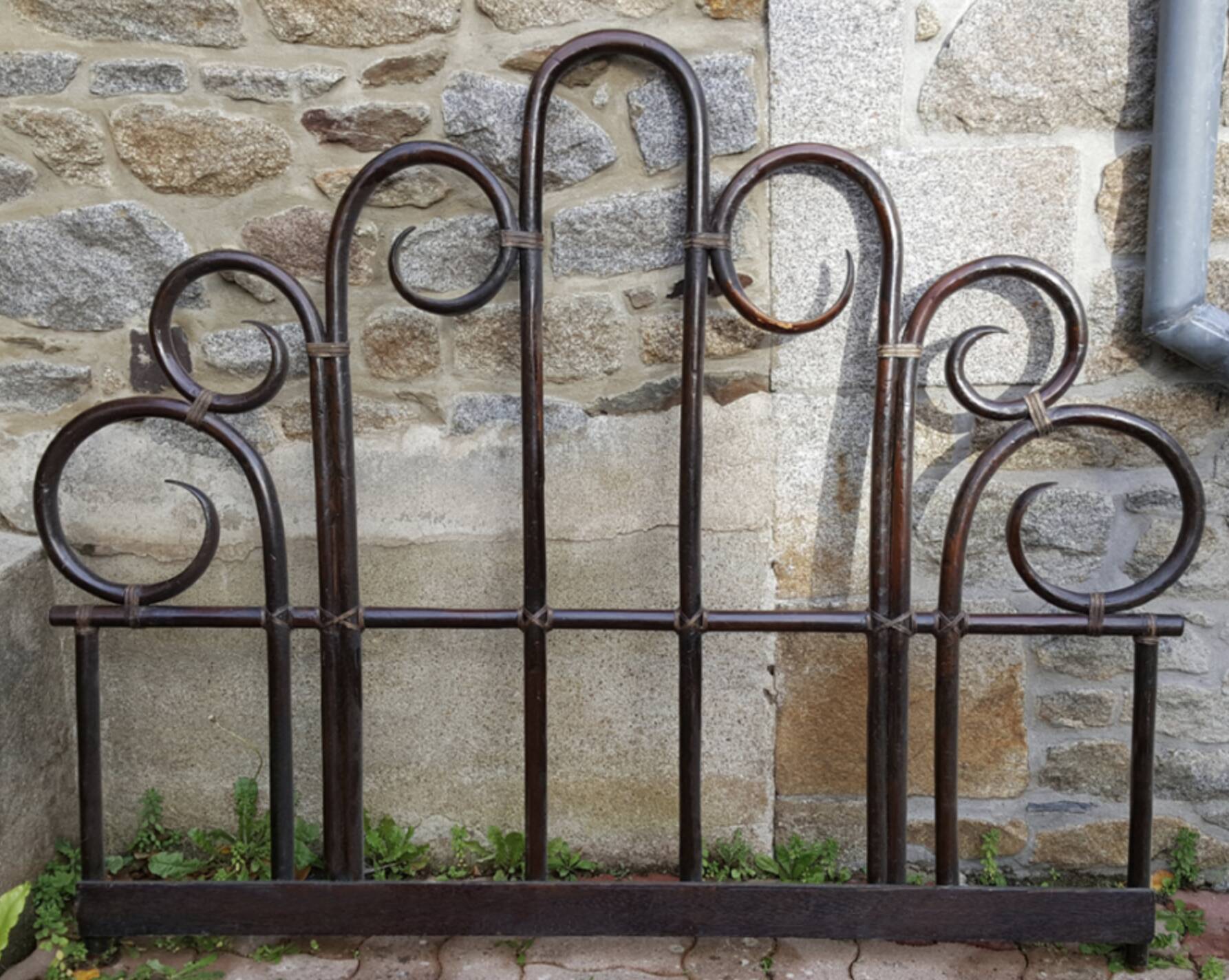 Vintage bamboo headboard 140 cm