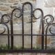 Vintage bamboo headboard 140 cm