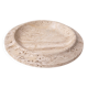 Travertine stone plate / centerpiece, Italy, 1980s