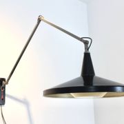 Gispen Panama Wall Lamp No. 4050 by Wim Rietveld & André Cordemeyer – Black
