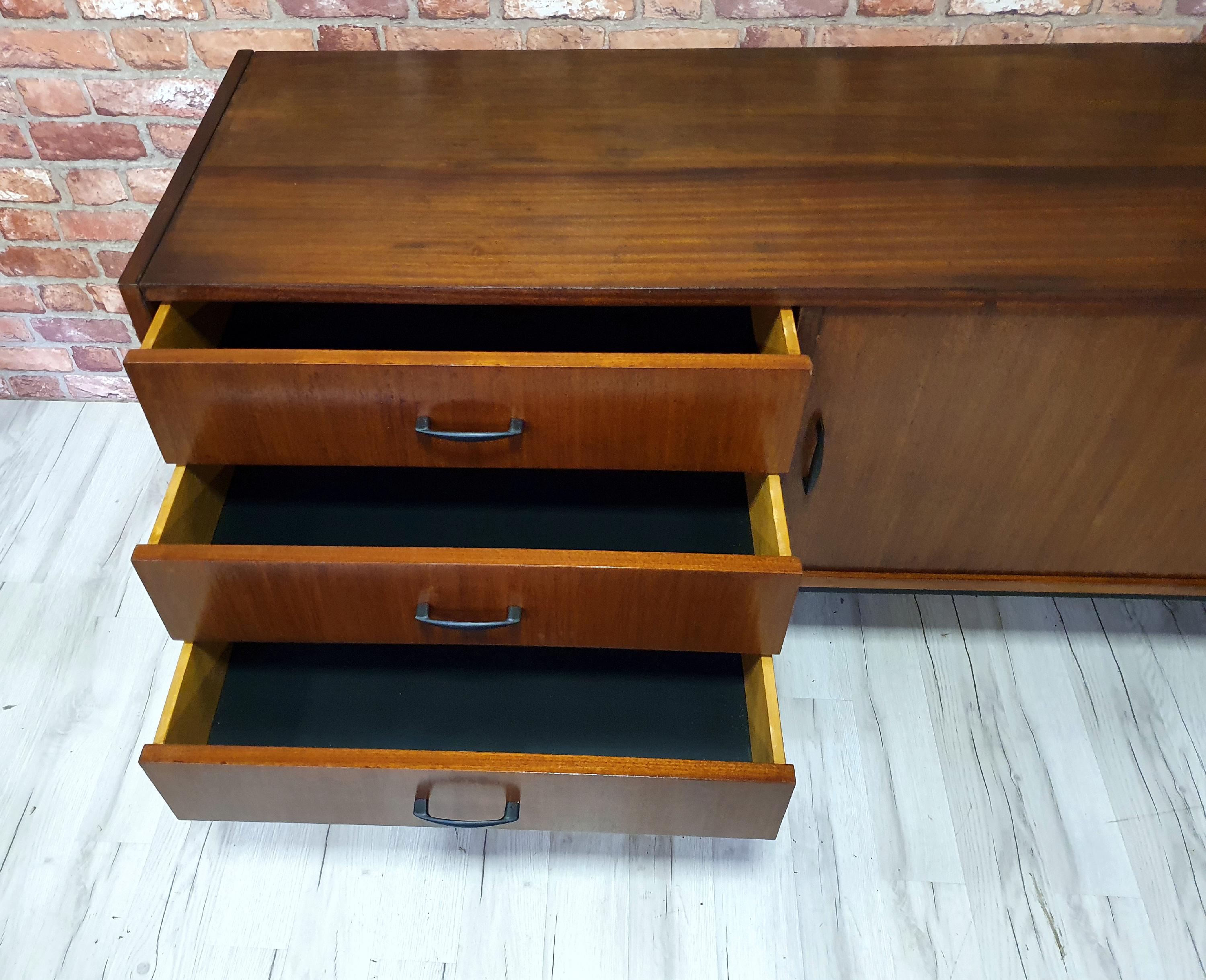 Renovated chest of drawers, Violetta sideboard, 1970s Poland