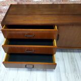 Renovated chest of drawers, Violetta sideboard, 1970s Poland