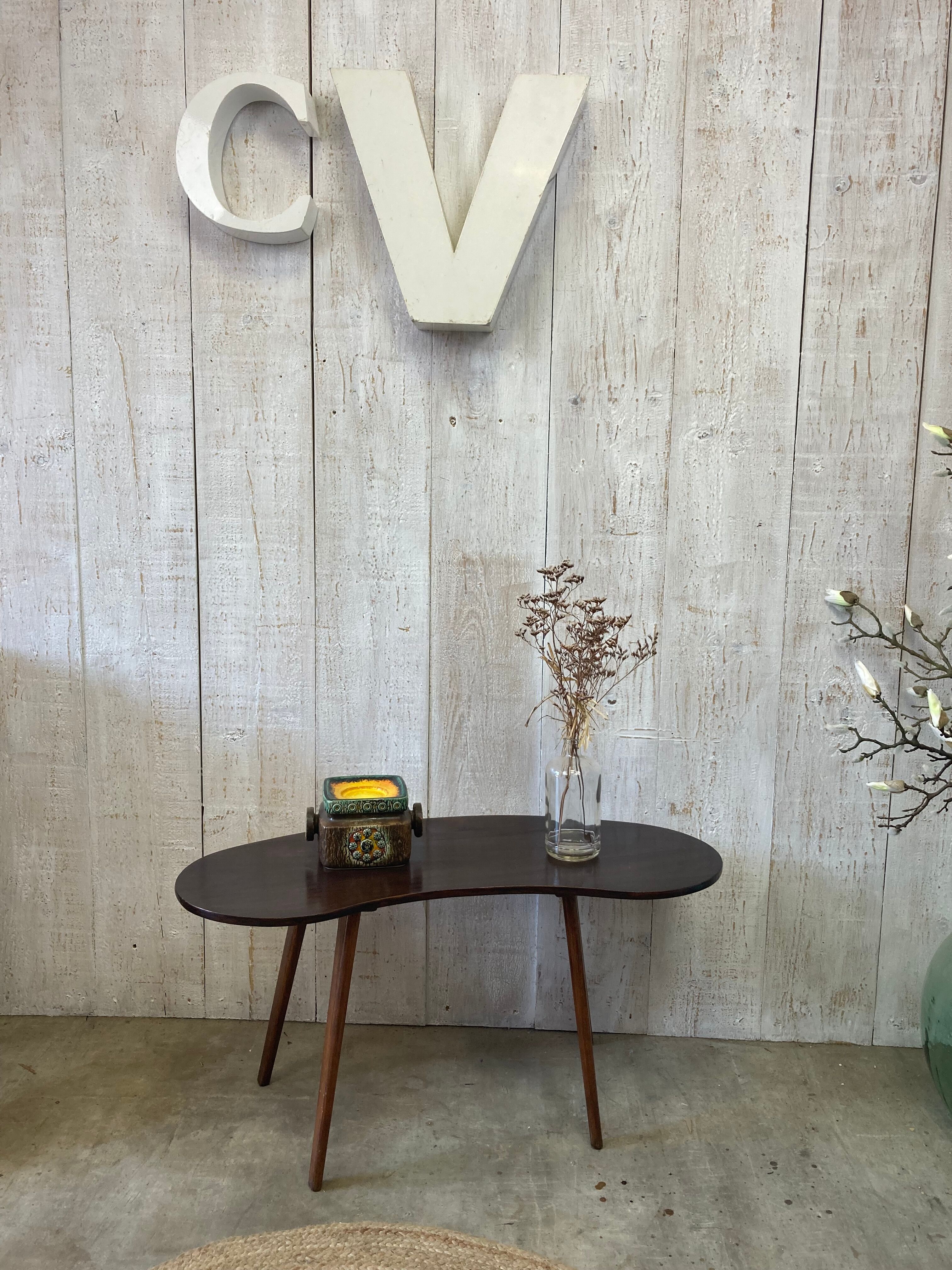 Table basse haricot vintage