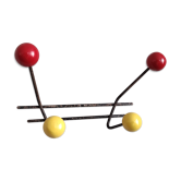 Porte manteaux boules vintage patère colorée