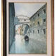 Watercolor Venice the Bridge of Sighs 19th century
