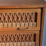Rattan chest of drawers