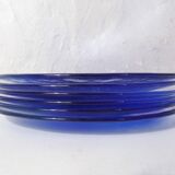 6 assiettes bleu cobalt Bormioli Rocco