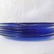 6 assiettes bleu cobalt Bormioli Rocco