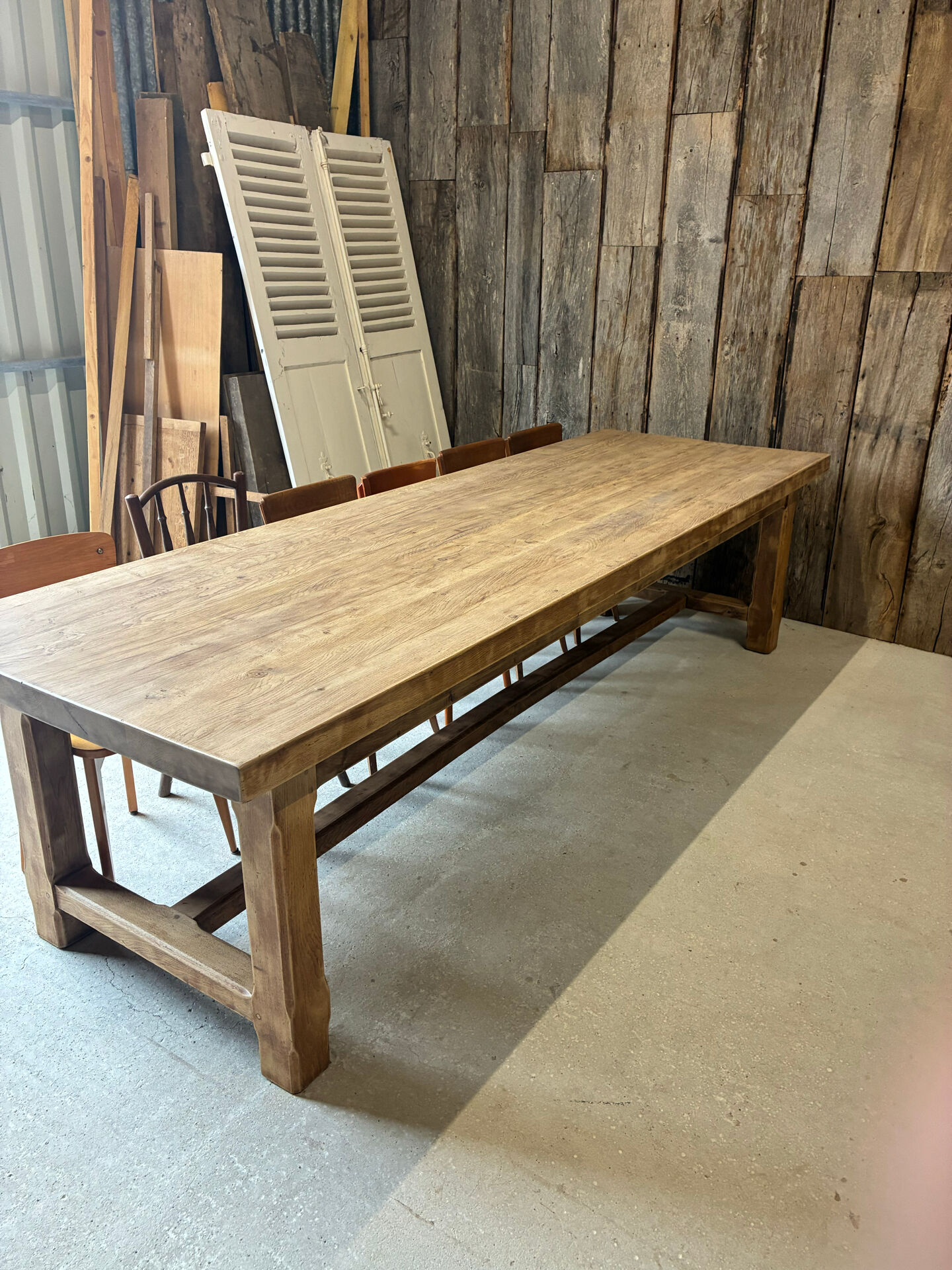 XXL farmhouse table in solid oak