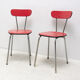 Pair of Czechoslovak colored formica cafe chairs, 1960´s