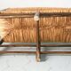 Banc en paille