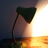Lampe de bureau chevet vintage jaune année 50