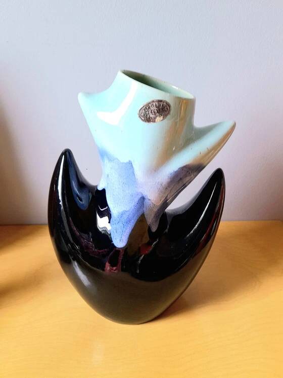 Flamed stoneware vase 1960