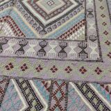 Handmade margoum rug in natural wool