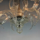 Venetian chandelier in Murano glass, 5 light arms, circa 1930.