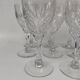 8 large Saint Louis crystal glasses, Moselle model. 1930s.