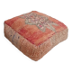 Handmade Berber pouf in wool 60 X 60 X 20 CM