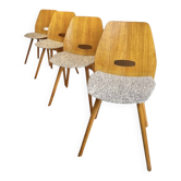 Set of 4 chairs by Frantisek Jirak for Tatra, 1965