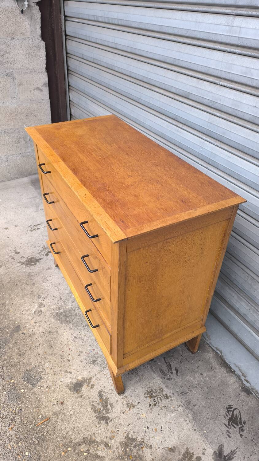 1960 compass foot chest of drawers