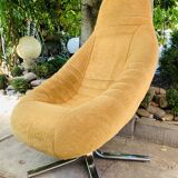 Space age mustard armchair