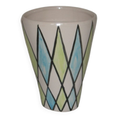 Vase harlequin des années 50