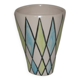 Vase harlequin des années 50