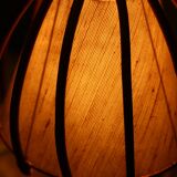 Louis Sognot rattan lamp, 1950s-60s
