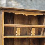 Old wooden dresser, standing shelf, vintage wooden furniture, kitchen, country, chalet, decoration