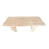 Travertine coffee table