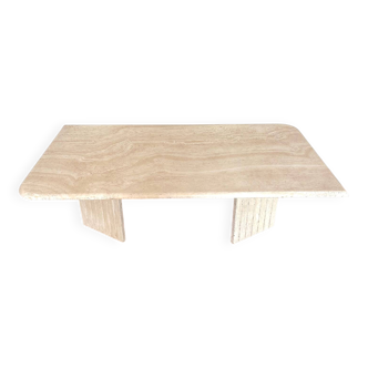Travertine coffee table