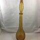 Carafe vintage bottle Empoli amber made in italy