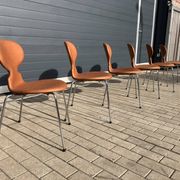 Fritz hansen ant chairs in cognac leather new!!
