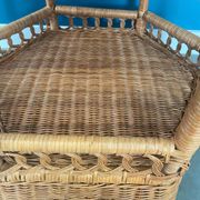 Rattan side table