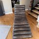 Fauteuil, chaise longue en cuir