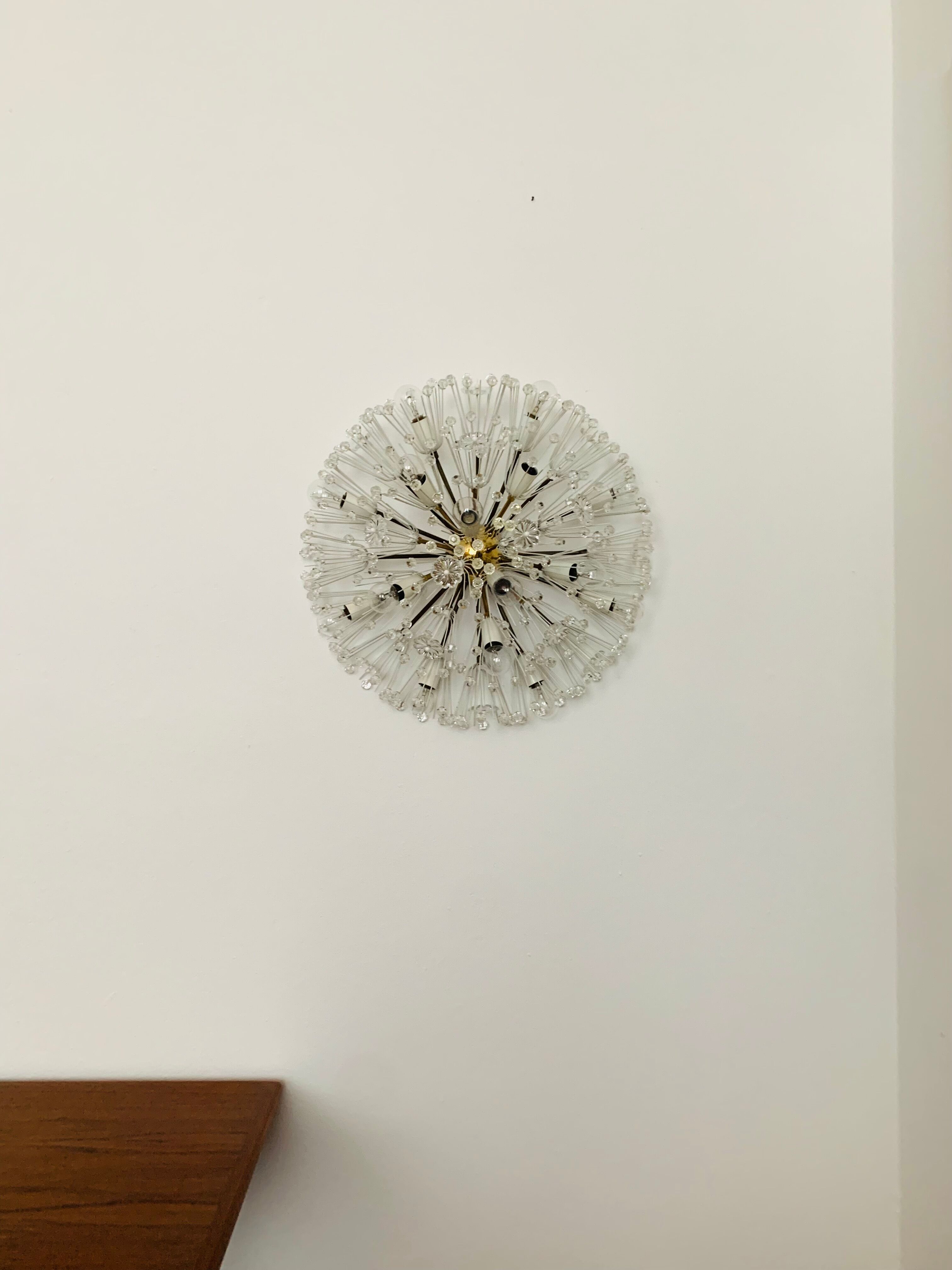 XXL Austrian Dandelion Wall or Ceiling Lamp by Emil Stejnar for Rupert Niko