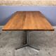 Vintage industrial table desk chrome oak