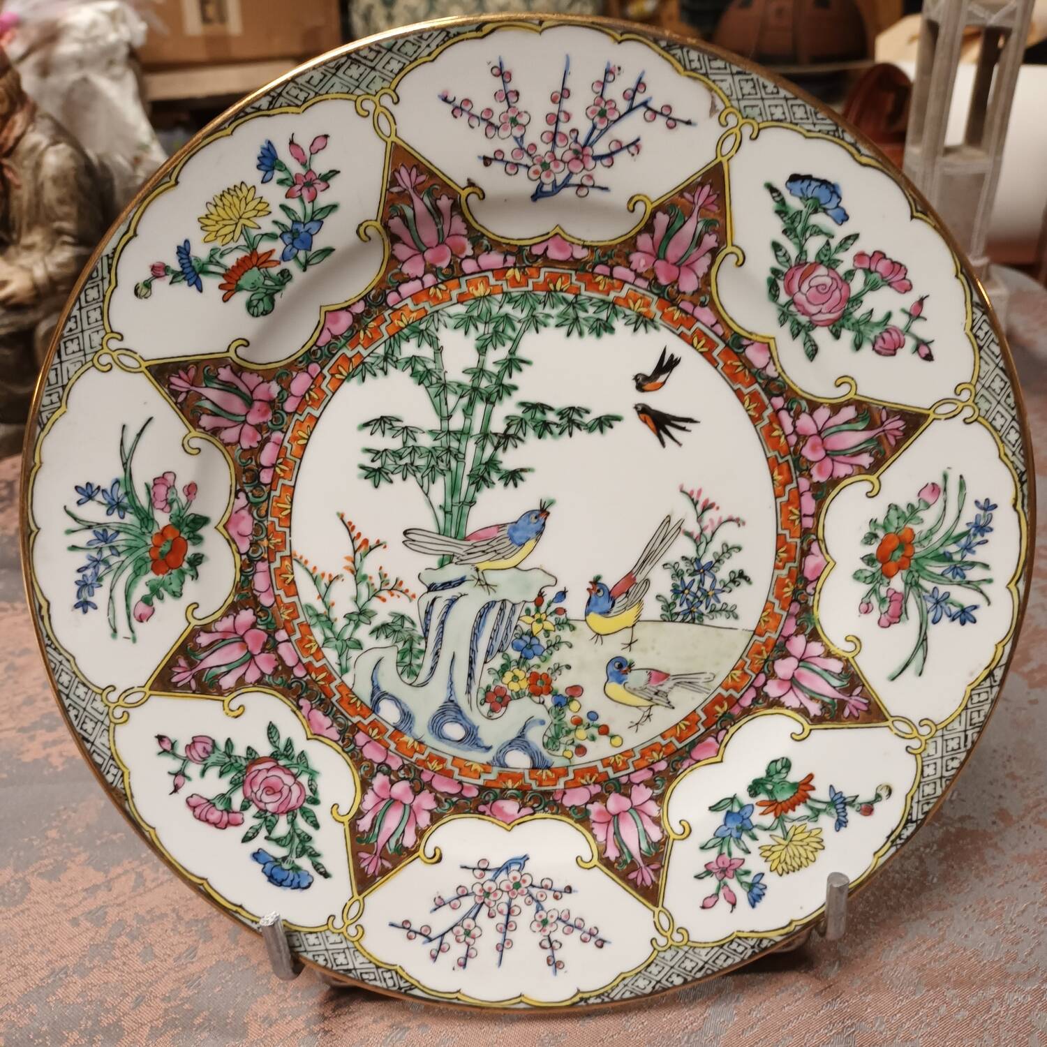 Assiette décorative asiatique