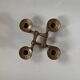 Contemporary Scandinavian Brutalist Design Bronze Candlestick