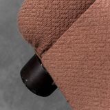 Rezia sofa 7 modules brown fabric 1p 70s vintage modern