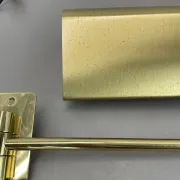 Large 69 cm Long Brass Wall Light "SWING ARM" by Florian Schulz, Germany, 1970s