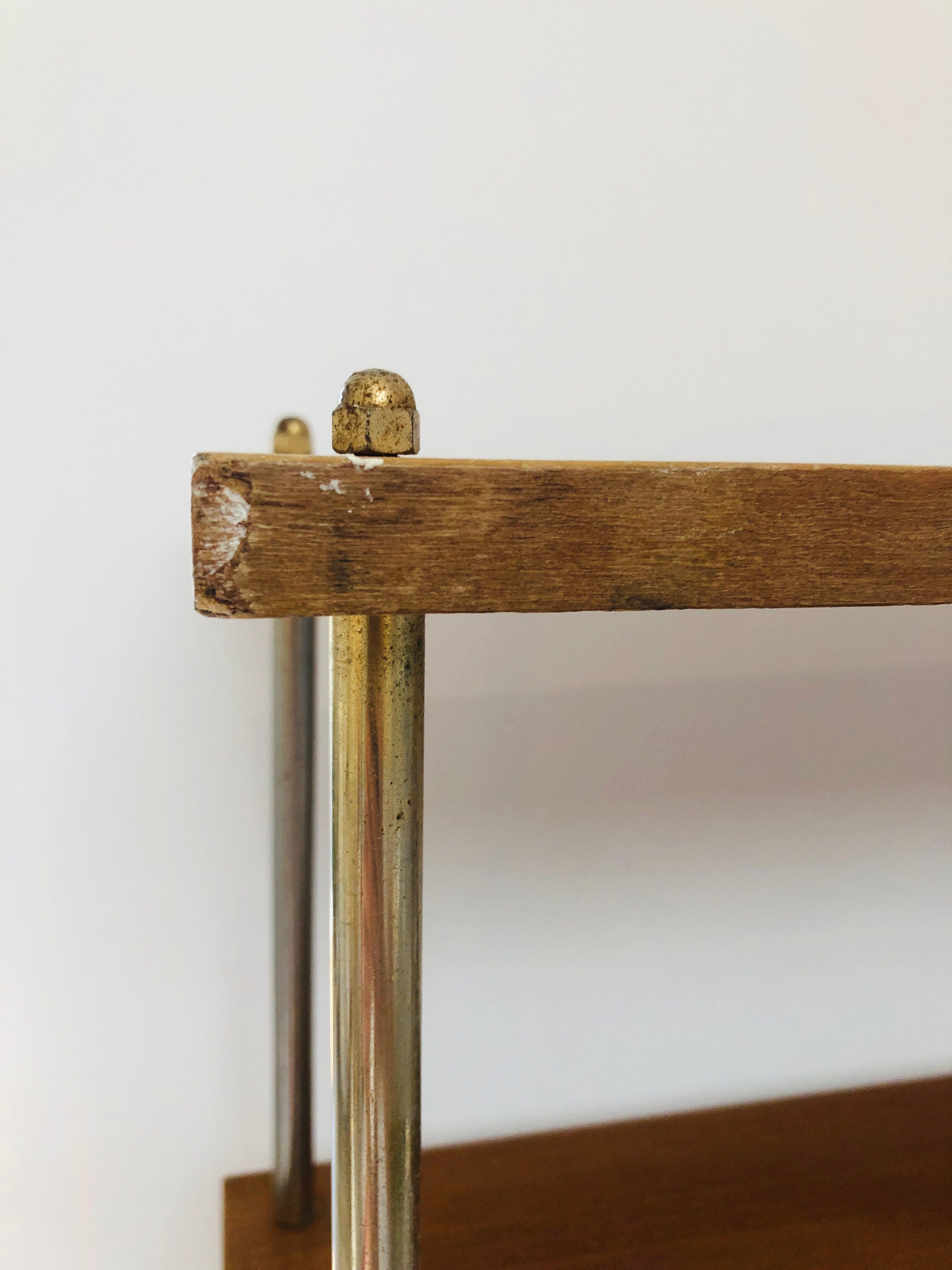 Shelf to install wood and brass, 1960