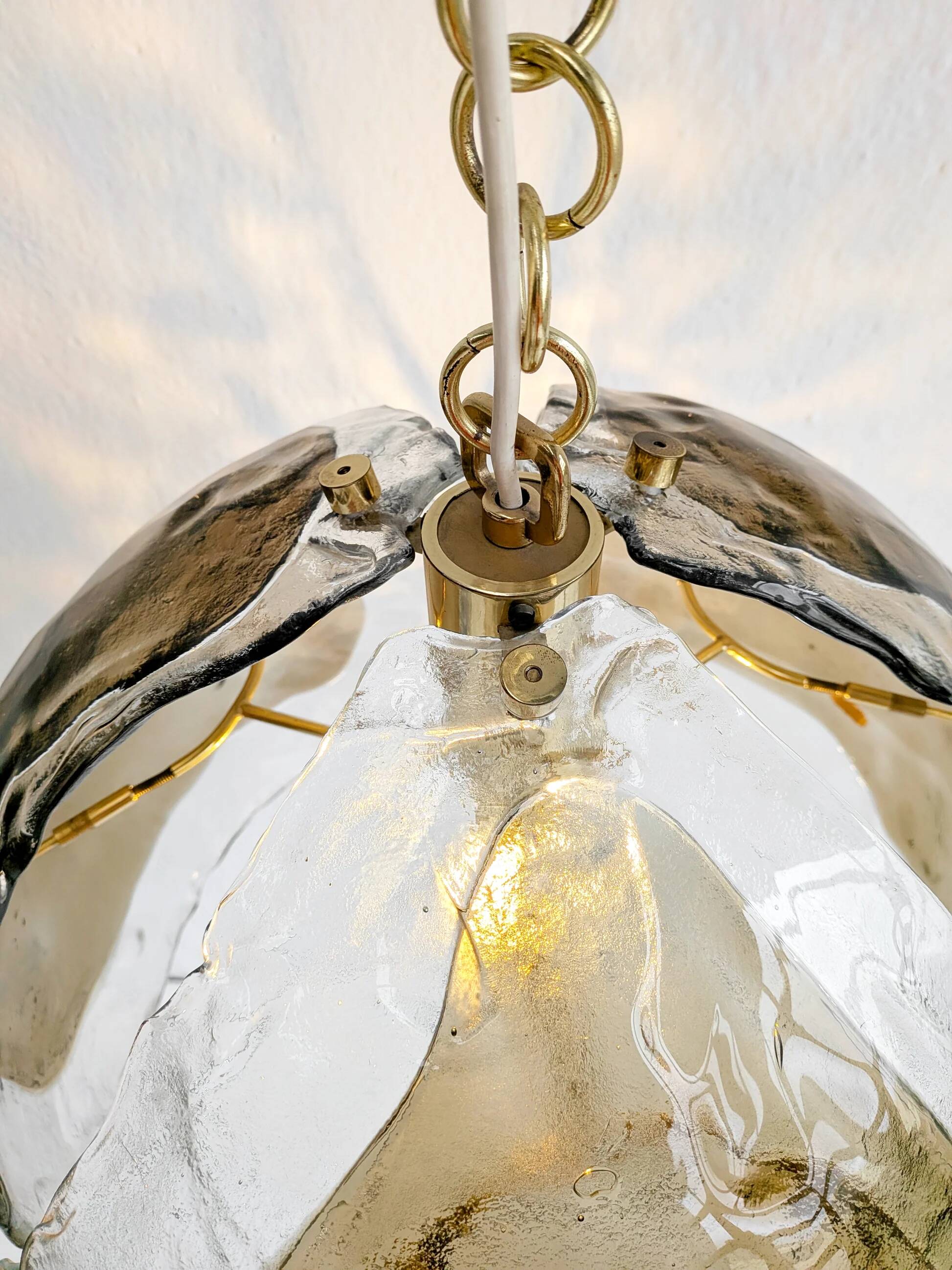 Murano glass chandelier by Kaiser Leuchten 1970s