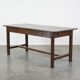 Early 19th-Century French Oak Dining Table with One Drawer