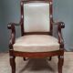 Fauteuil en acajou à crosse