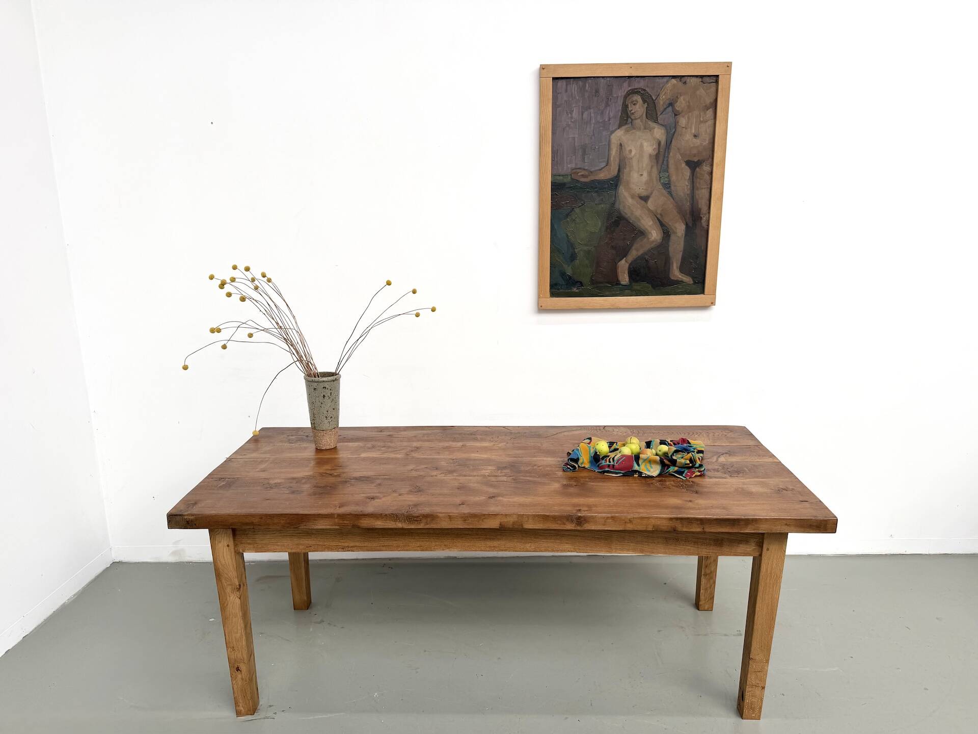Table en chêne massif – années 50