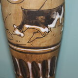 Vintage ceramics from Vallauris. Aiguière of the years 70. Signed Santi.
