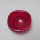 Ruby glass ashtray Bullicante Murano 1960s/70s